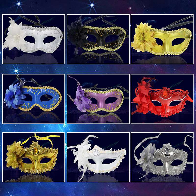 万圣节面具半脸女成人儿童化妆舞会威尼斯公主性感假面派对道具1详情图1