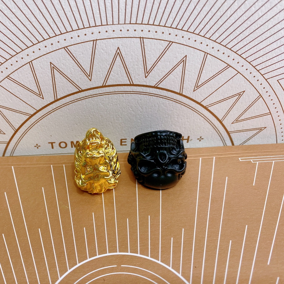 Electrophoretic gold antique imp series popular fashion trend men and women can take ring 2⃣️ number