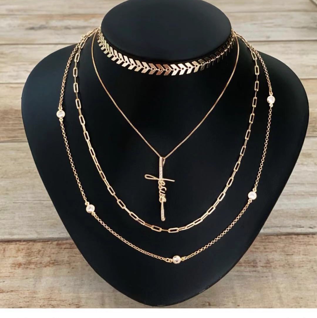 Classic Three-Layer Most Popular Neck Chain 18