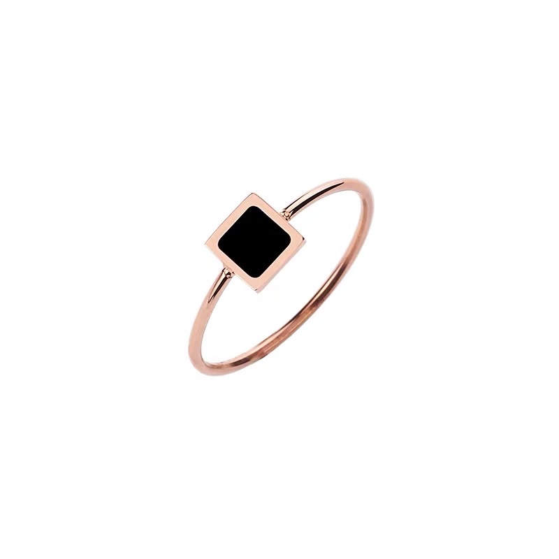 Simple, new and niche design stainless steel women's ring 1 Jieya Steel jewelry Specification image