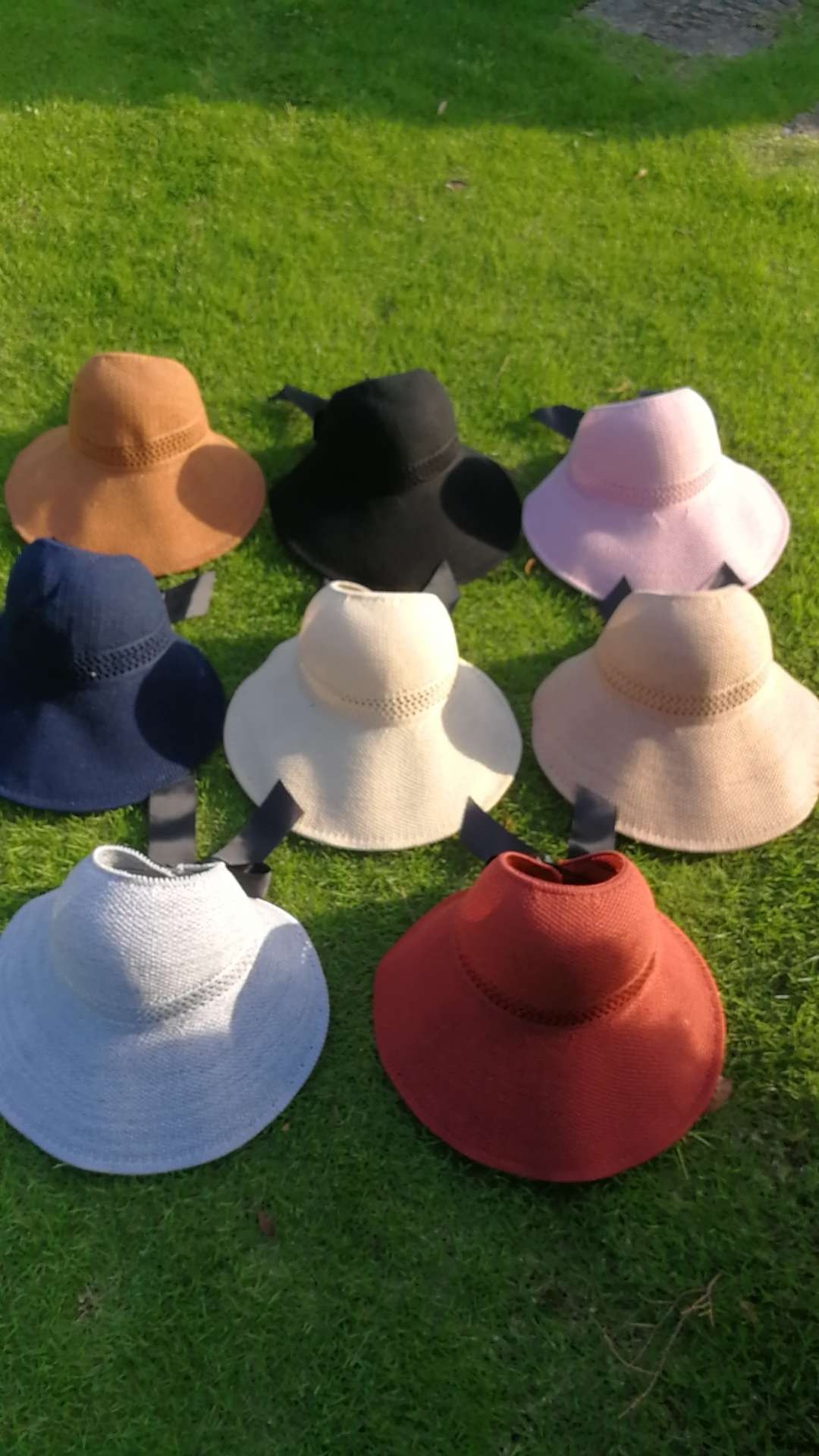 Rolled Millinery Summer Hat Empty Top Hat Knitted Hat Sun Hat Sunblock Fashion No Lace details Picture