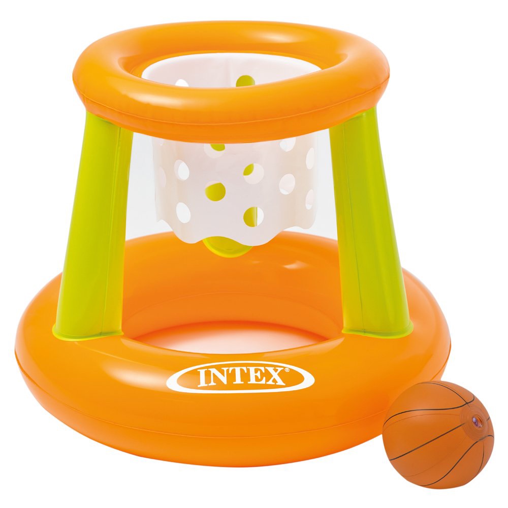 INTEX水上篮球套装儿童充气排球篮球网套环