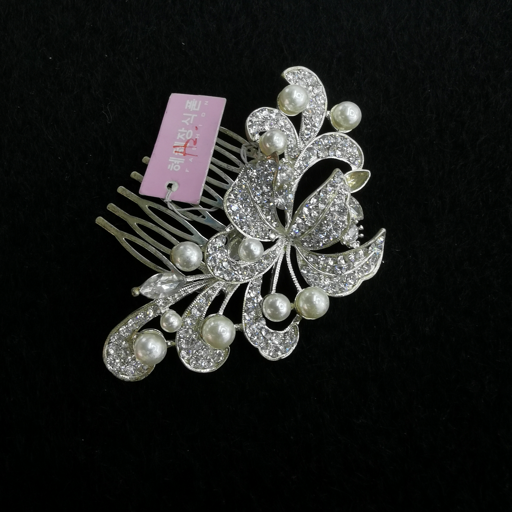 Korean bridal handmade flower hair comb white wedding dress accessories Headdress bridal accessories retro style
