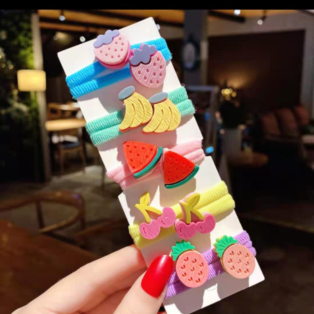 Small 66-piece Korean children's hair tie, seamless hair tie, no damage to baby's hair, cute hair band, hair tie elastic band