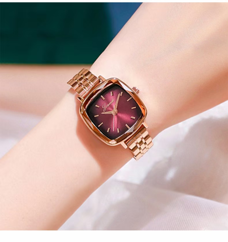 Stainless steel strap waterproof women's watch details Picture