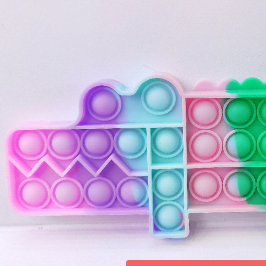 鳄鱼马卡龙色泡泡乐 休闲娱乐解压图