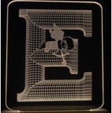 Letter E decorative lights, home ornaments, shaped lights, festival gifts, and presents for students