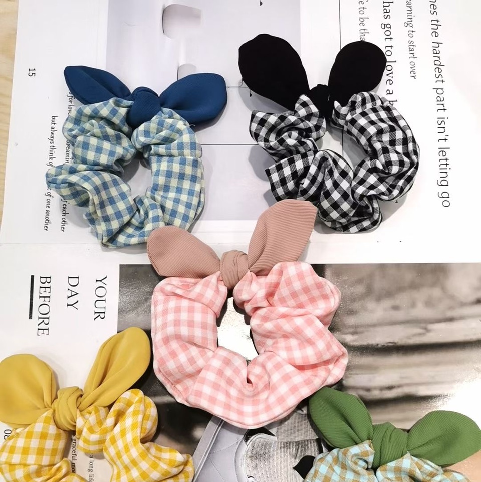 Korean girl's sweet hair tie, simple headband, versatile, cute animal ear hair band, rubber band when going out