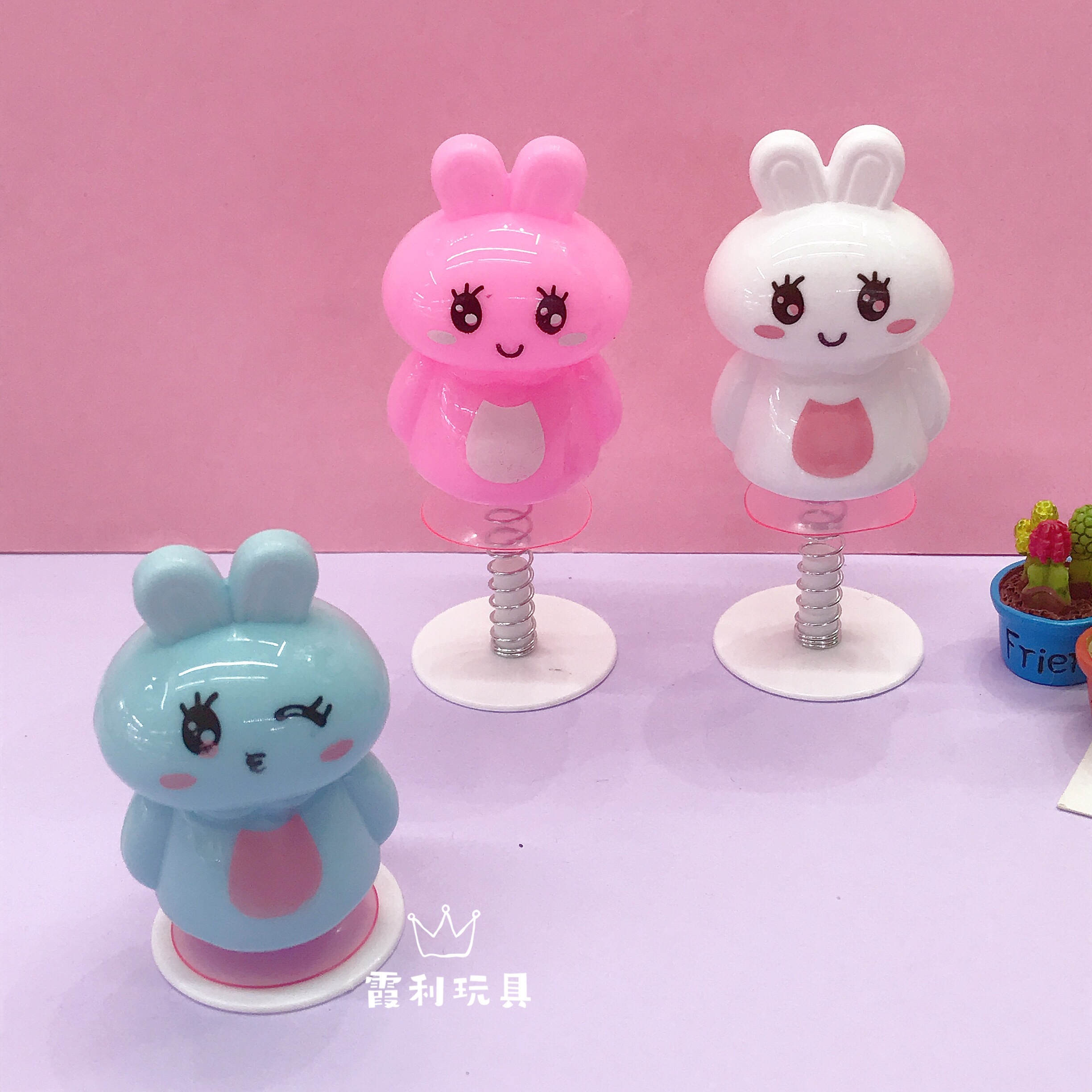 Bouncing Little Rabbit Children's plastic toy gift Gacha Application Scenario