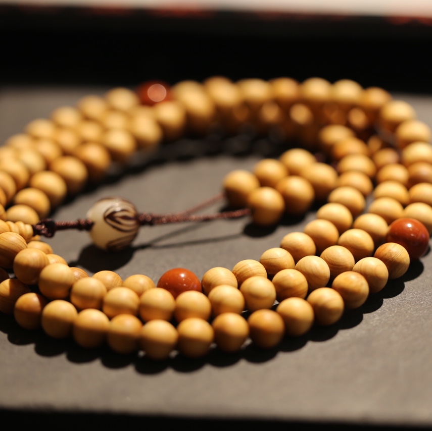 National Trend - Natural Taihang Mountain Cliff Cypress Prayer Beads 8mm round and smooth