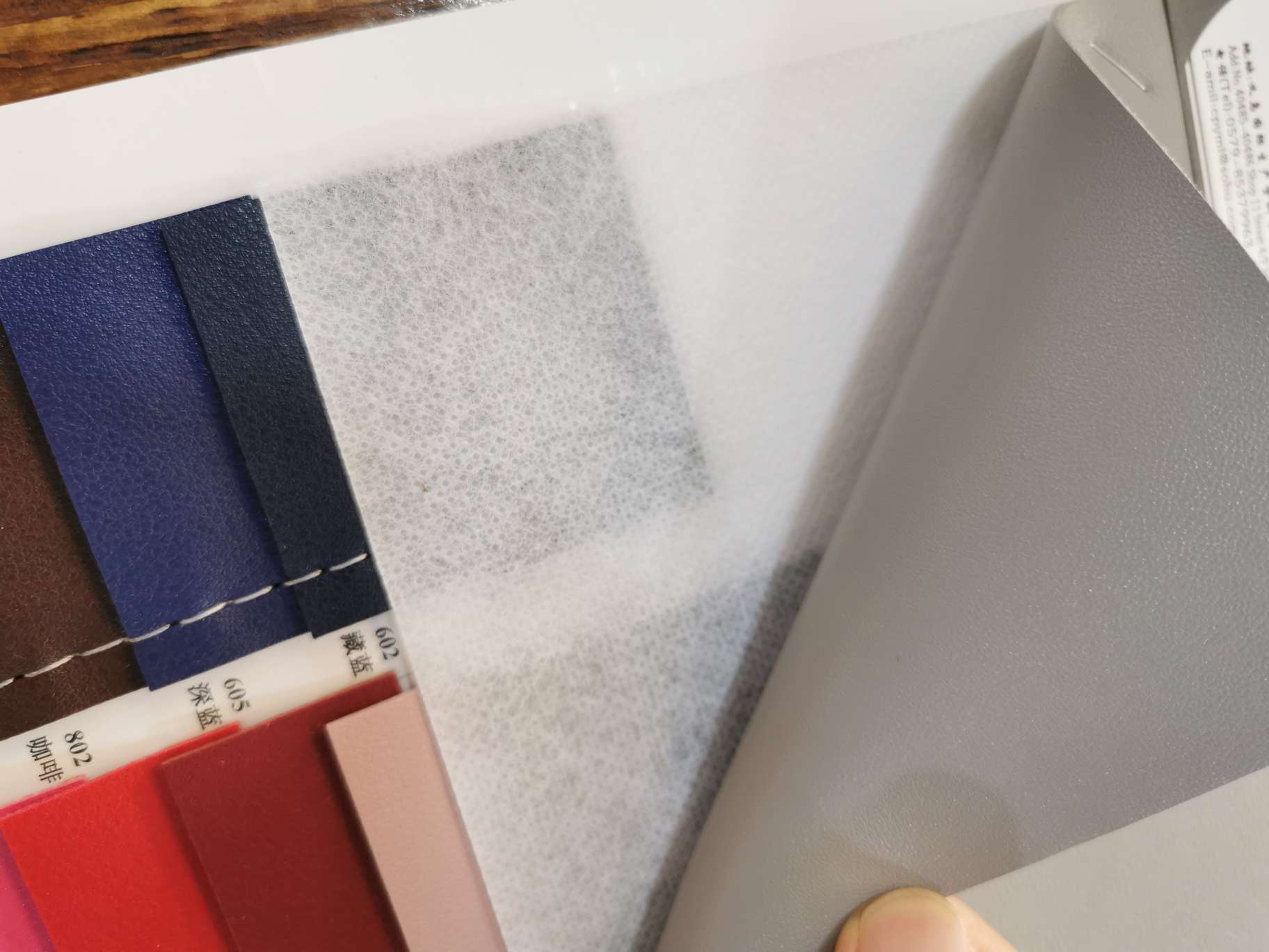 Double-sided leather k570 factory direct sales leather details Picture