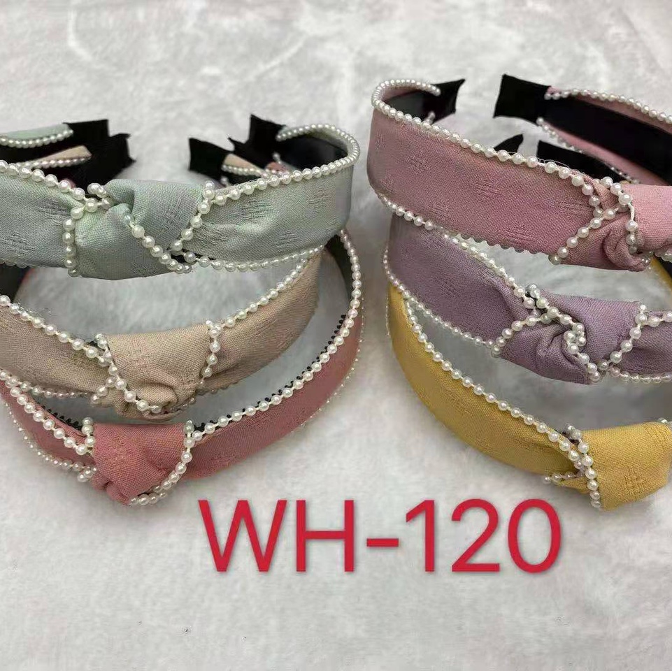 Double Pearl Hook Edge Knotted Head Buckle Hollow Cloth Light Color