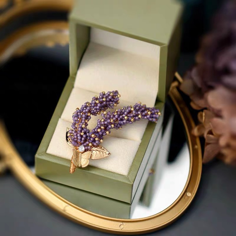Lavender brooch