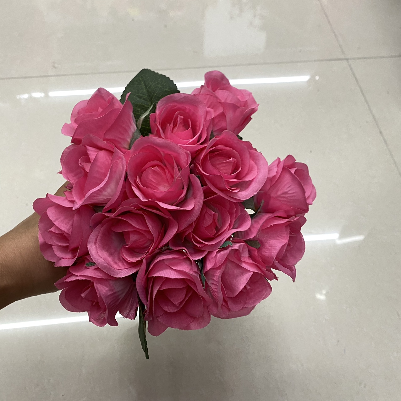 Crepe rose bouquet