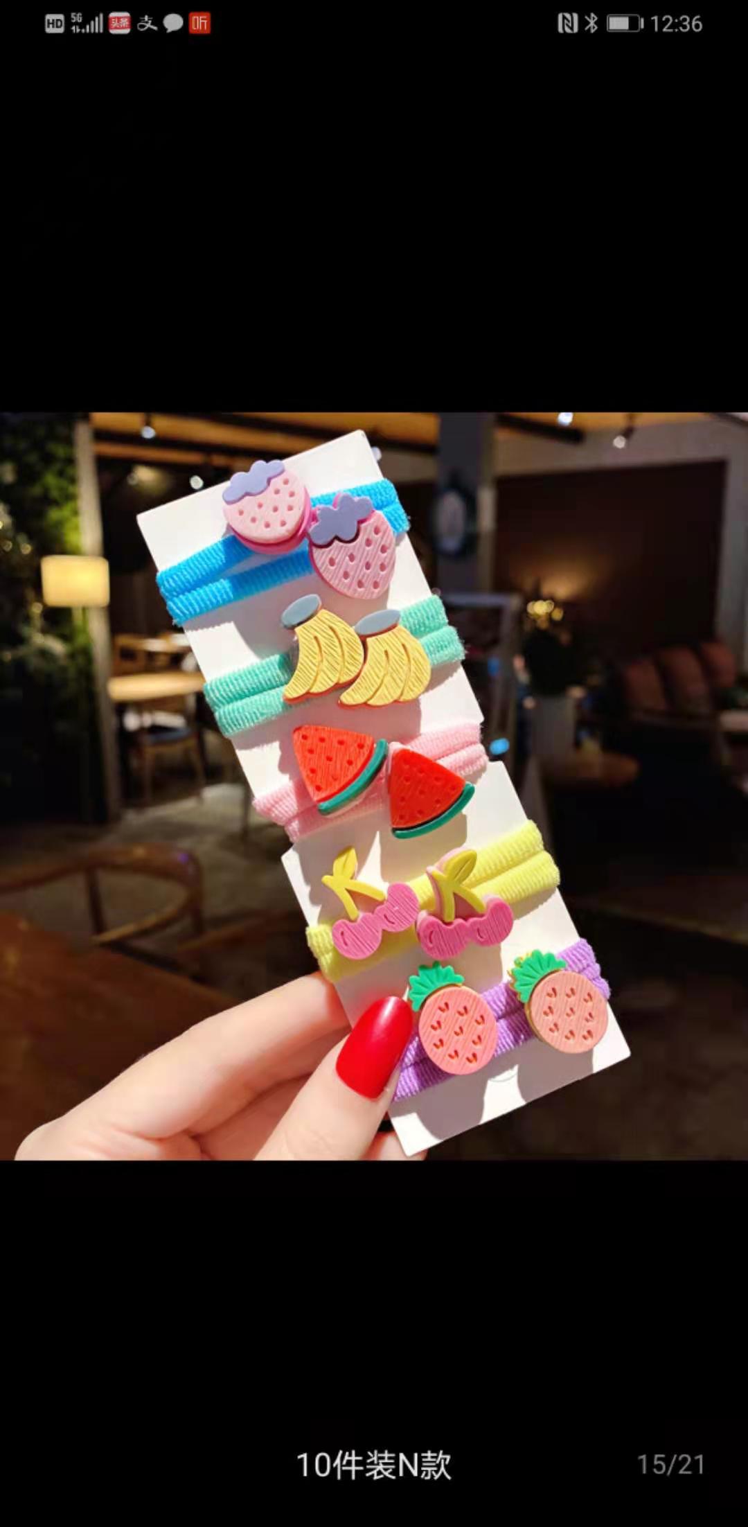 Small 66-piece Korean children's hair tie, seamless hair tie, no damage to baby's hair, cute hair band, hair tie elastic band detail image 2