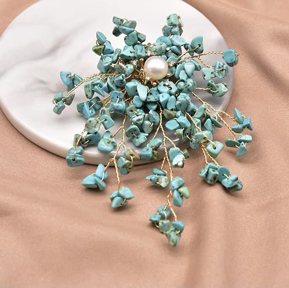Blue Star brooch