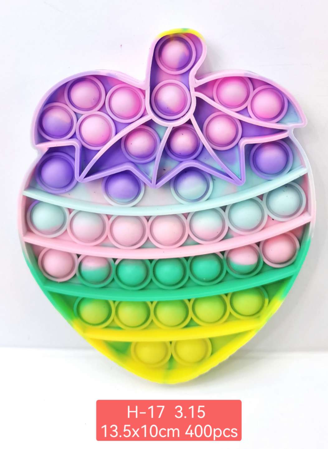 Strawberries. Macaron-colored bubble fun for relaxation and stress relief Item Picture
