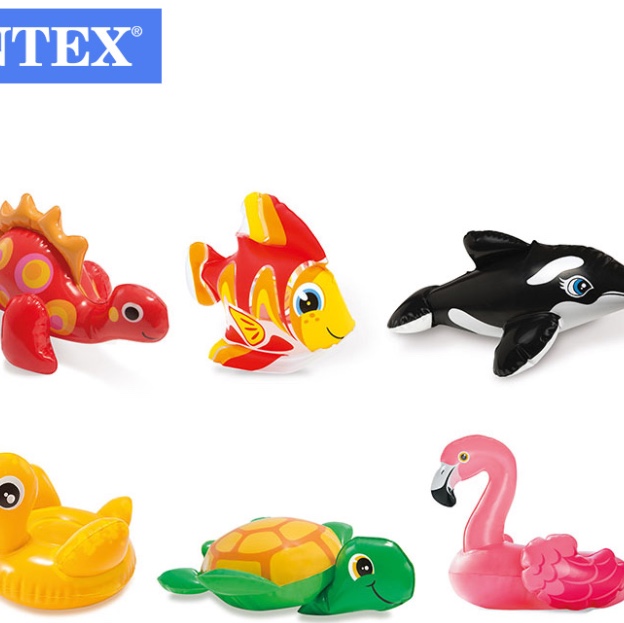 INTEX 59590 Cute Animal Water Seat Ring Children's Swimming Toy 1