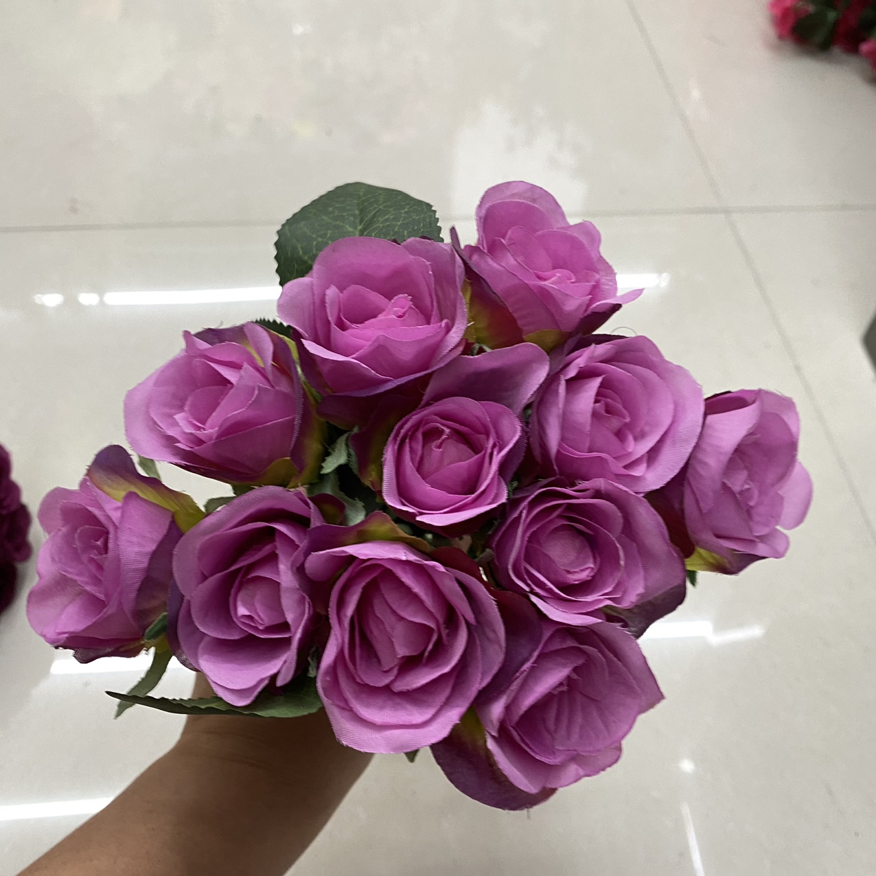 Crimson crepe rose