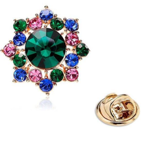Rhinestone Mini Brooch Corsage Accessorize with small collar pin shirt collar clip