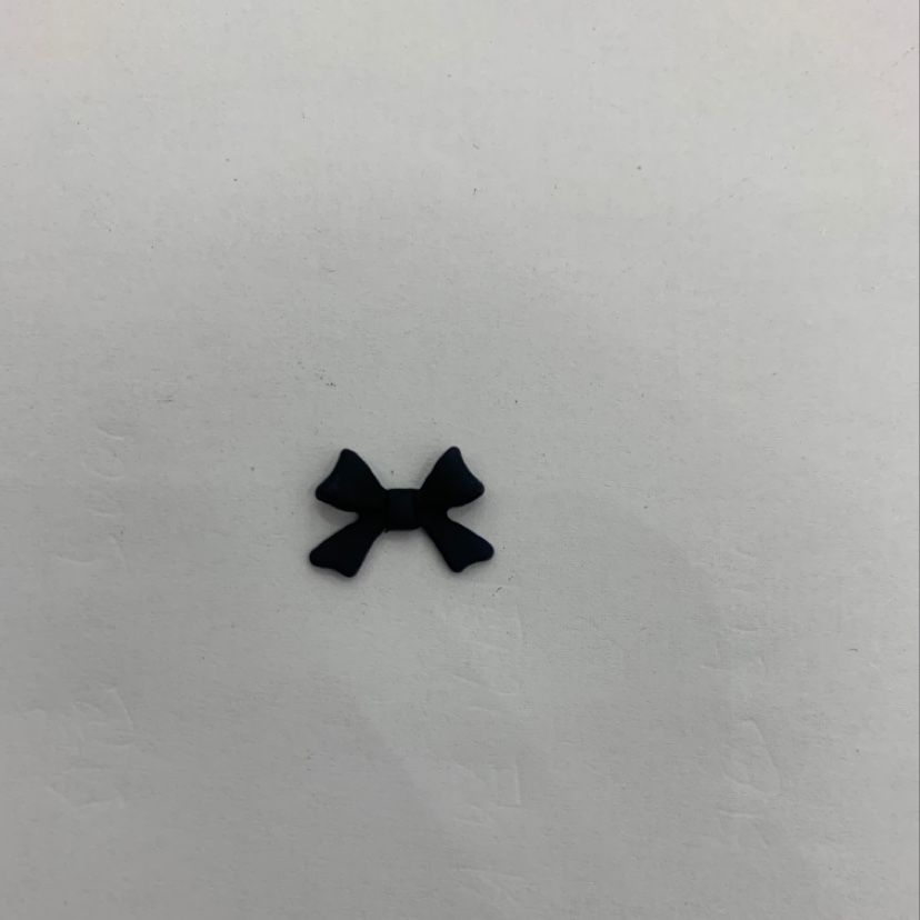 A small black bow