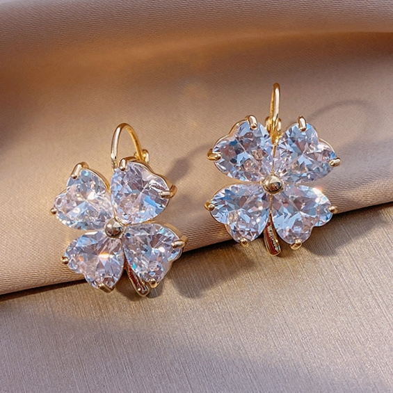 Four-leaf clover earrings