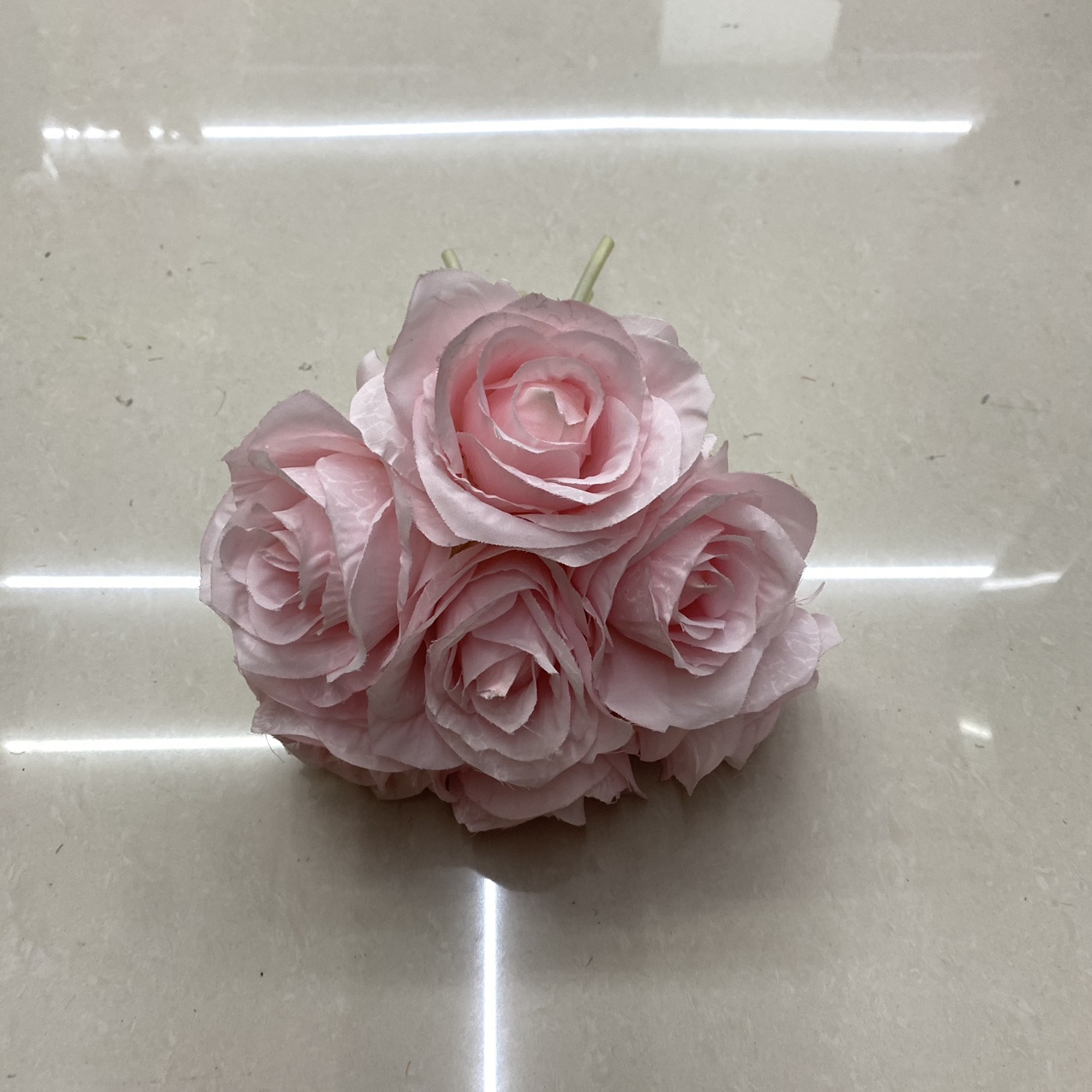Pale Pink snowflake rose bouquet