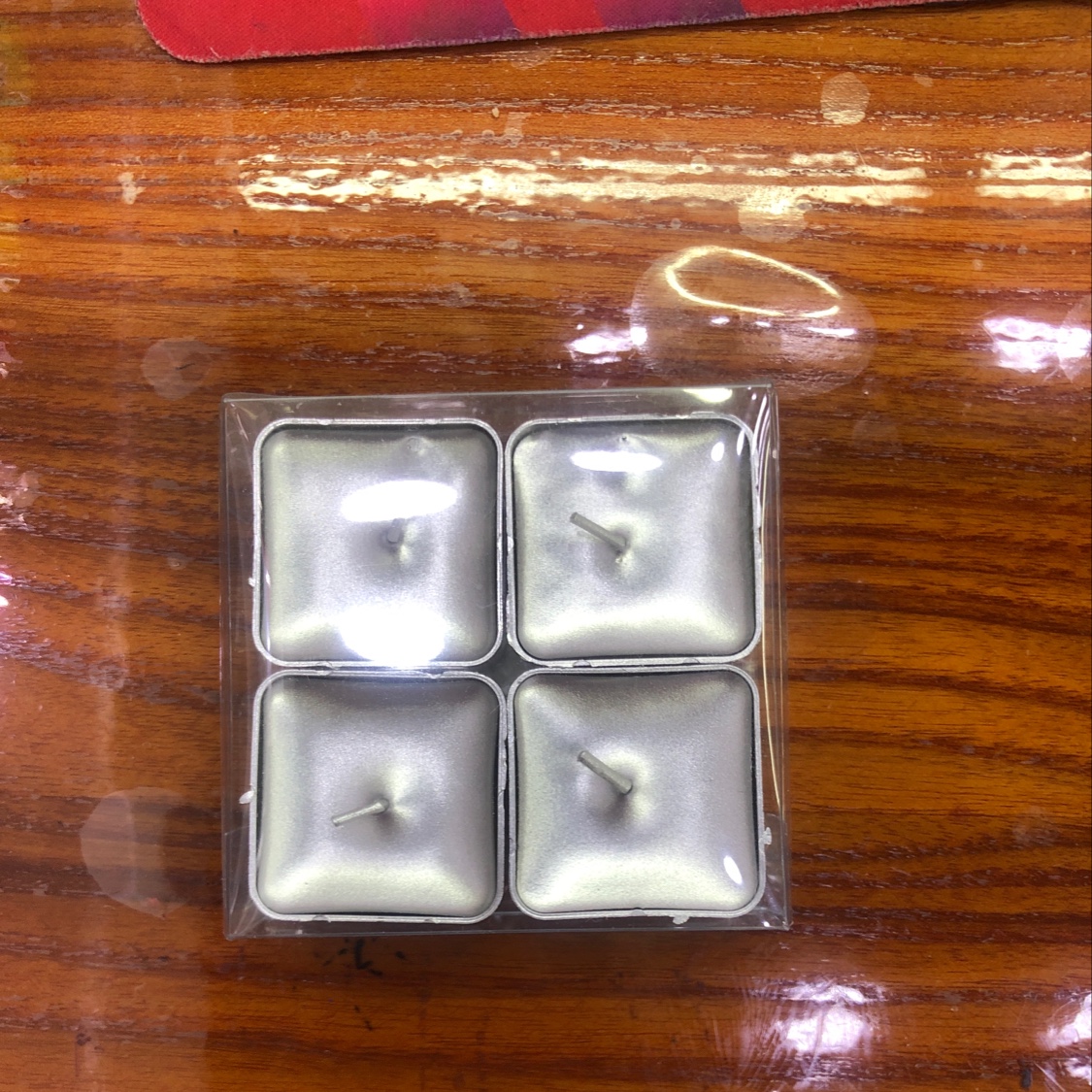 方形金属漆4只茶蜡