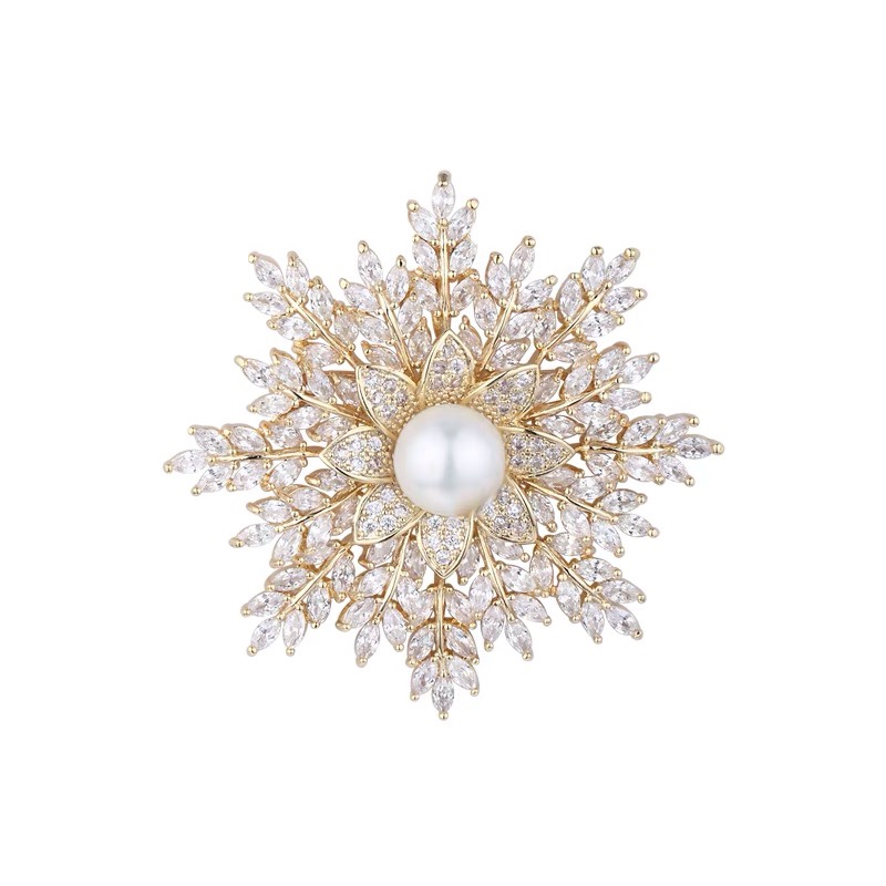 Snowflakes flake brooches