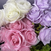 Ruffle rose in mixed colour