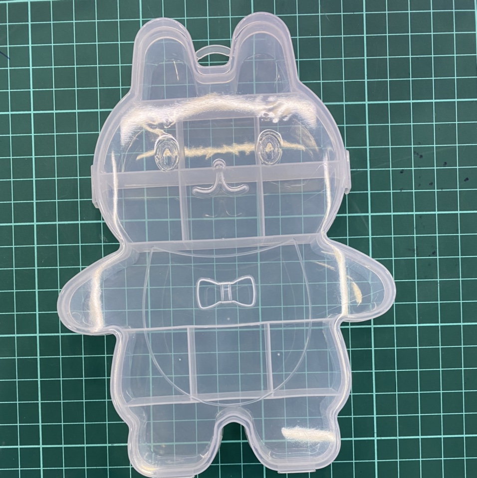 Square storage box rabbit bow tie