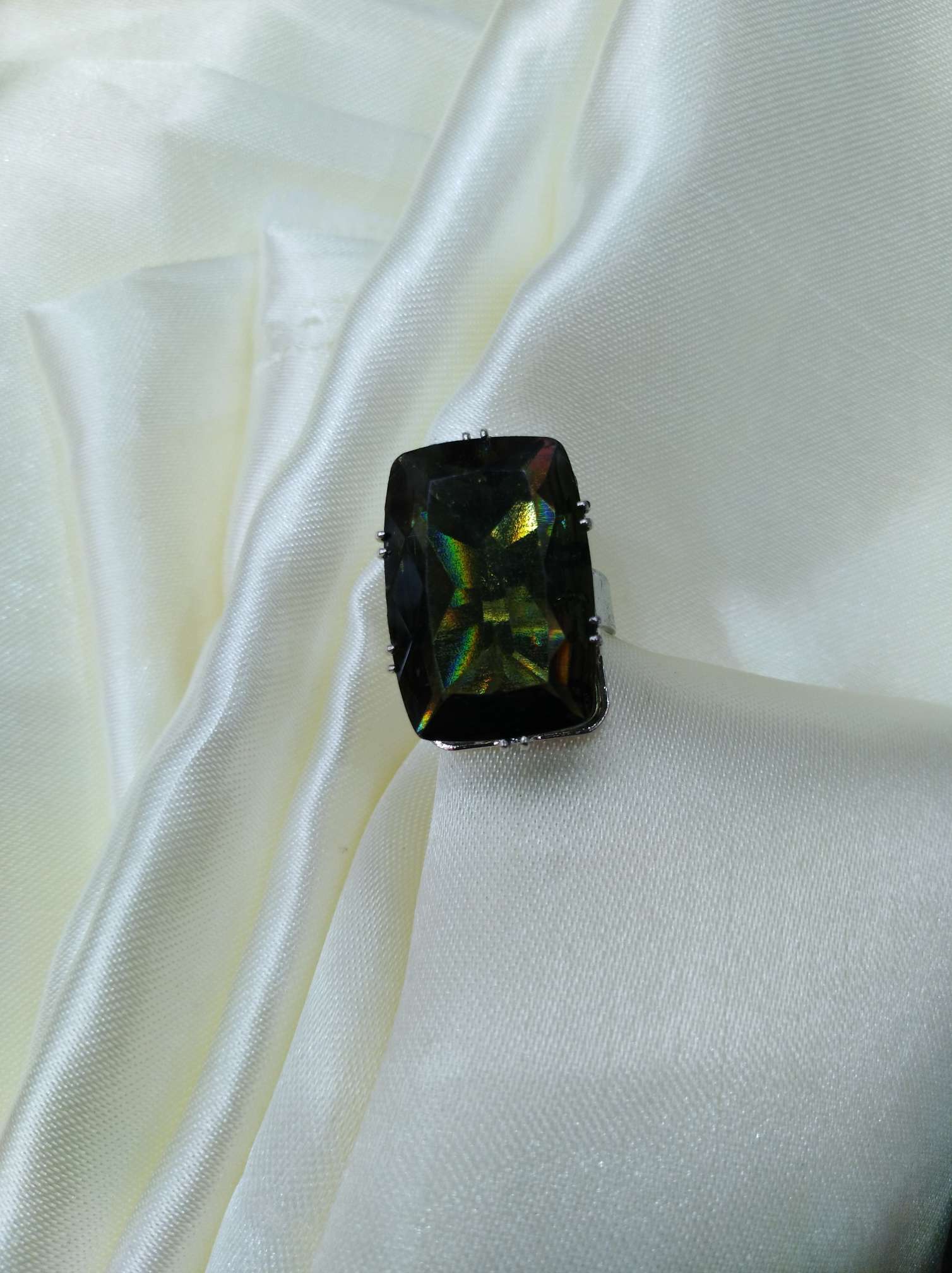Internet-famous best-selling crystal colored Ring 4 detail image 1