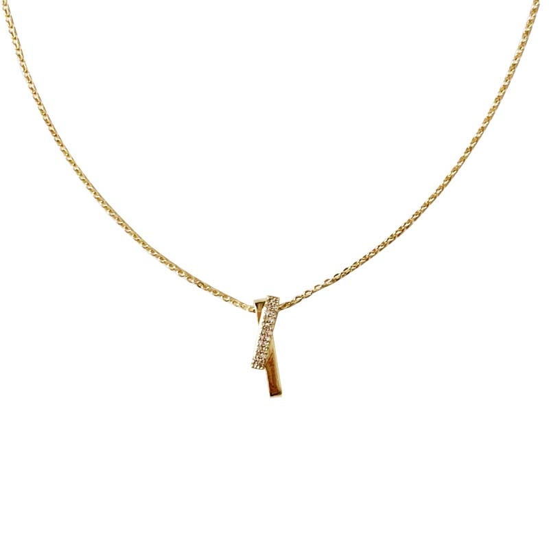 A simple and versatile luxury necklace with a Japanese and Korean style, featuring a unique and niche design for women in summer. It's a new fine collarbone chain details Picture