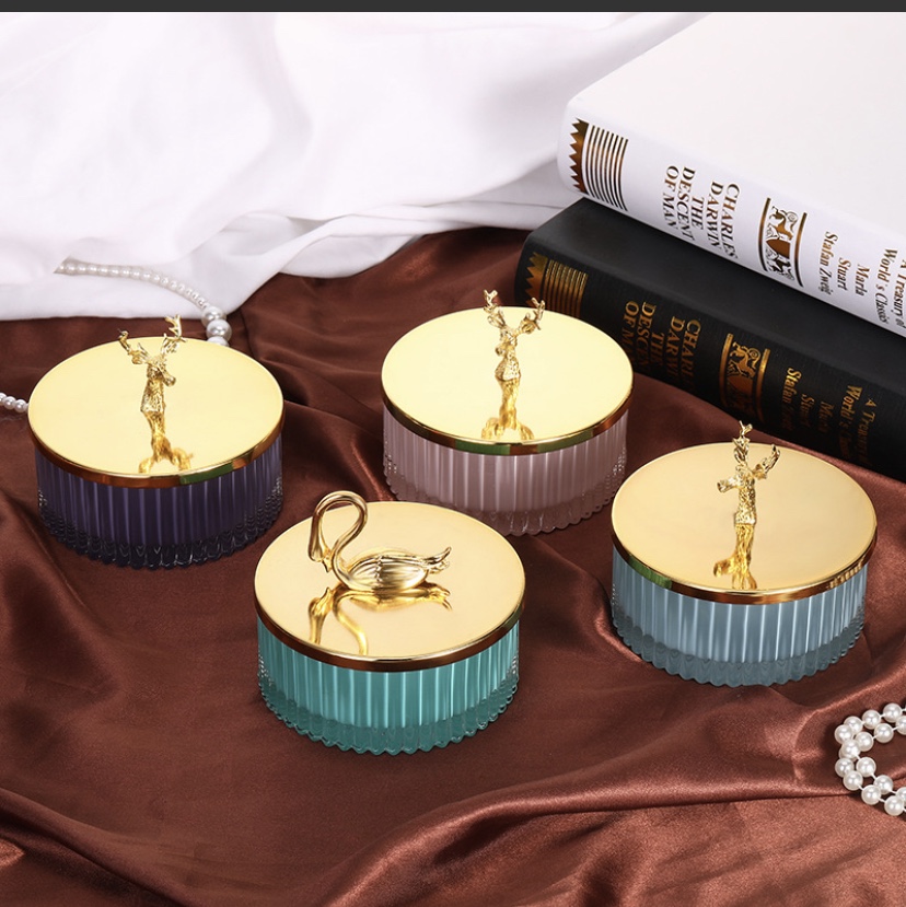 Glass box ornaments