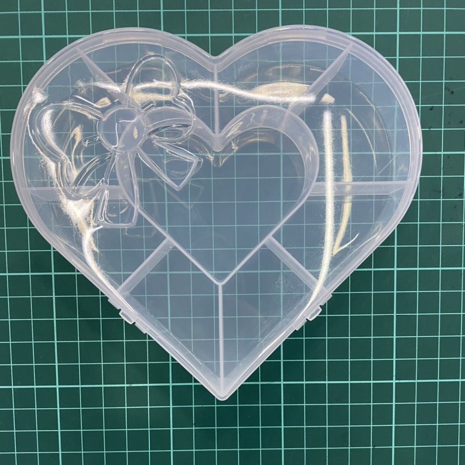 Circular storage box love bow