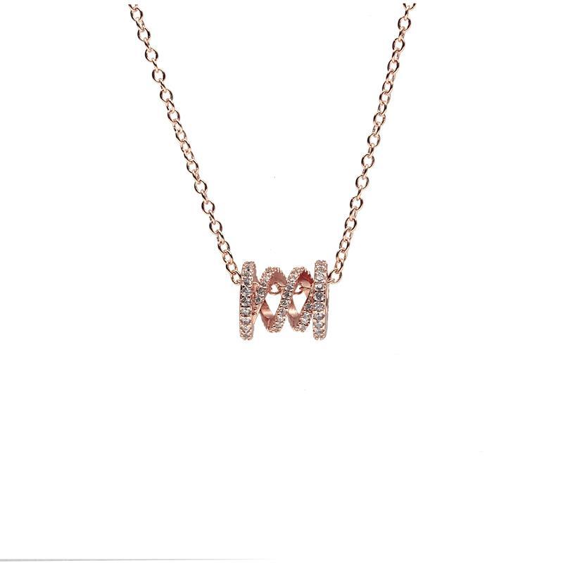 Net red small waist necklace collarbone chain female 925 silver simple temperament pendant