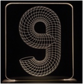 Number 9 decorative lights, home ornaments, shaped lights, festival gifts, and presents for students