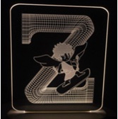 Letter Z decorative lights, home ornaments, shaped lights, festival gifts, and presents for students
