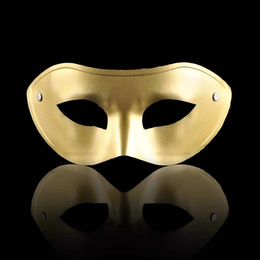 白色半脸男士面具黑色舞会走秀面具万圣节半脸眼罩黑加白平头面具5详情图3