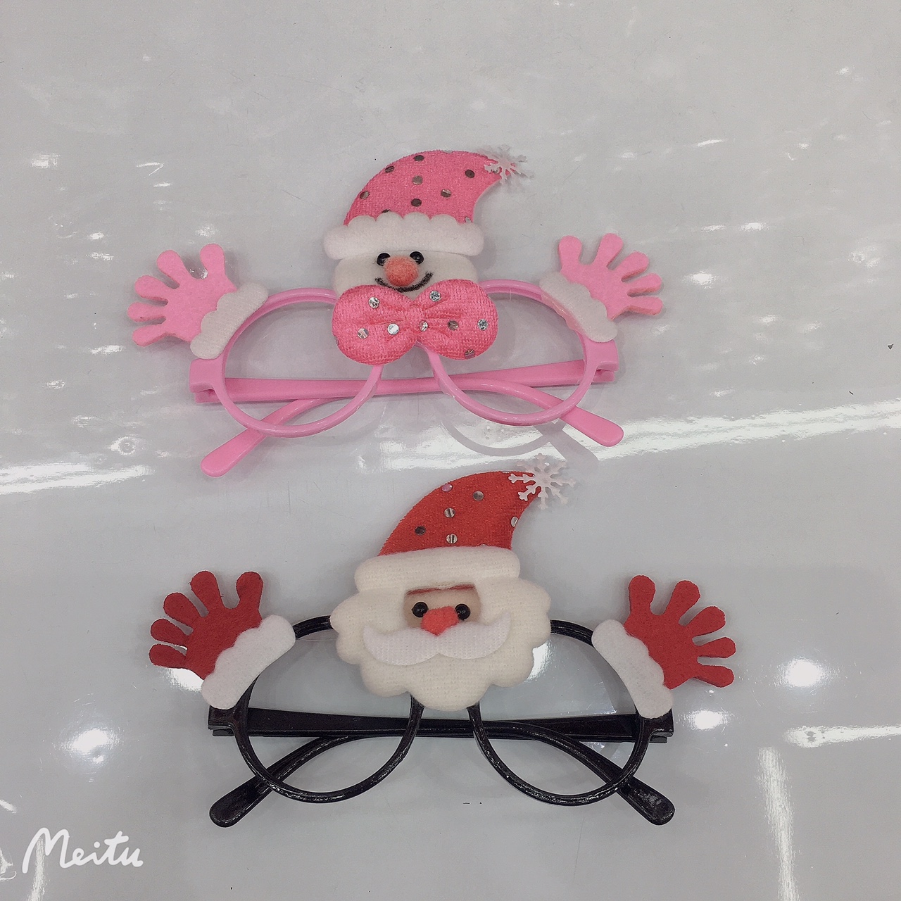 金点帽子圣诞老人眼镜时尚百搭潮流女士发饰流行头饰迈利达饰品