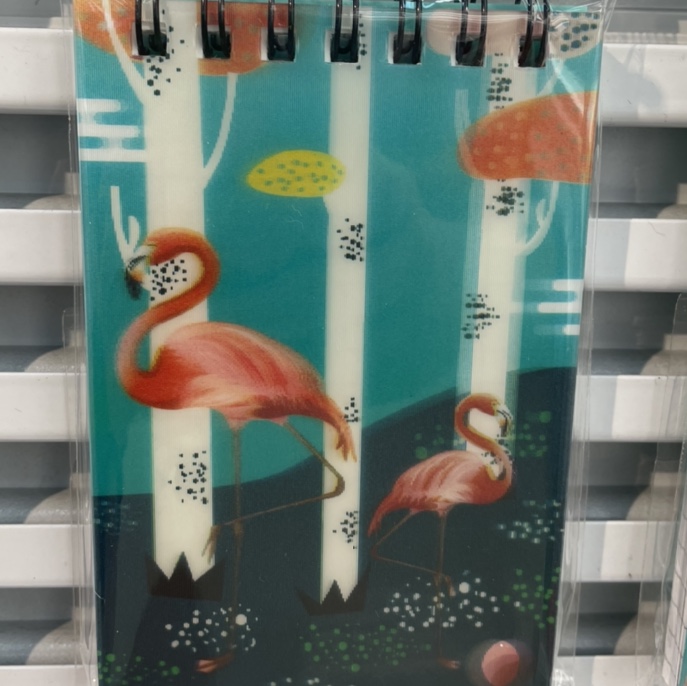Flamingo flower notebook