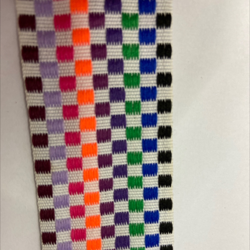 4cm polyester plaid ribbon 99#