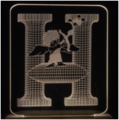 Letter H decorative lights, home ornaments, shaped lights, festival gifts, and presents for students