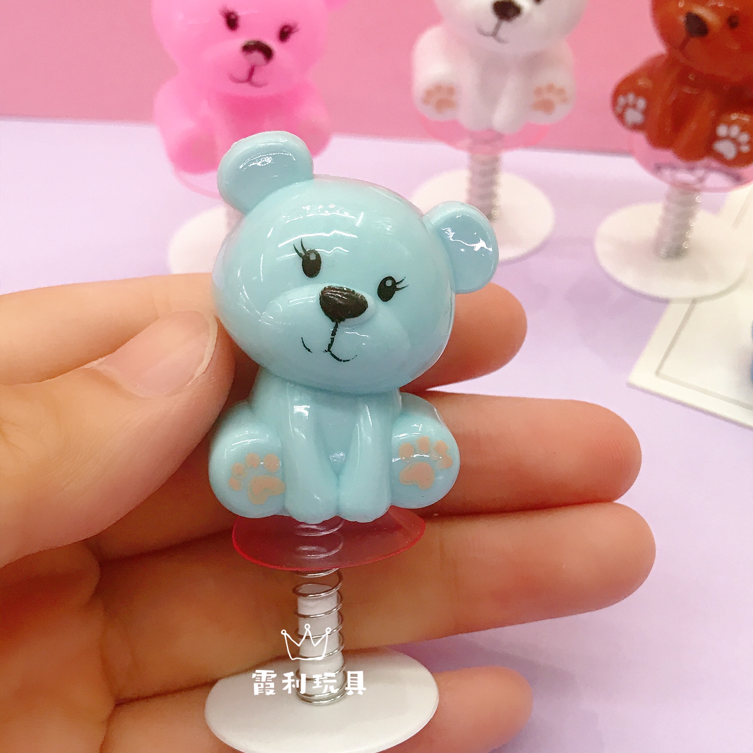 Bouncing Bear Children's plastic toys, novel toys, gift Gacha detail image 4
