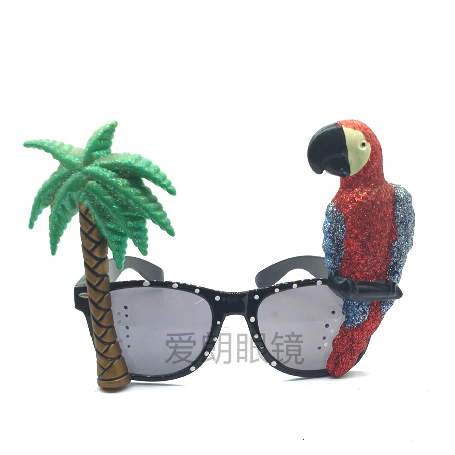 Colección hawaiana gafas de loro tropical fiesta de vacaciones beach rave party gafas de fiesta