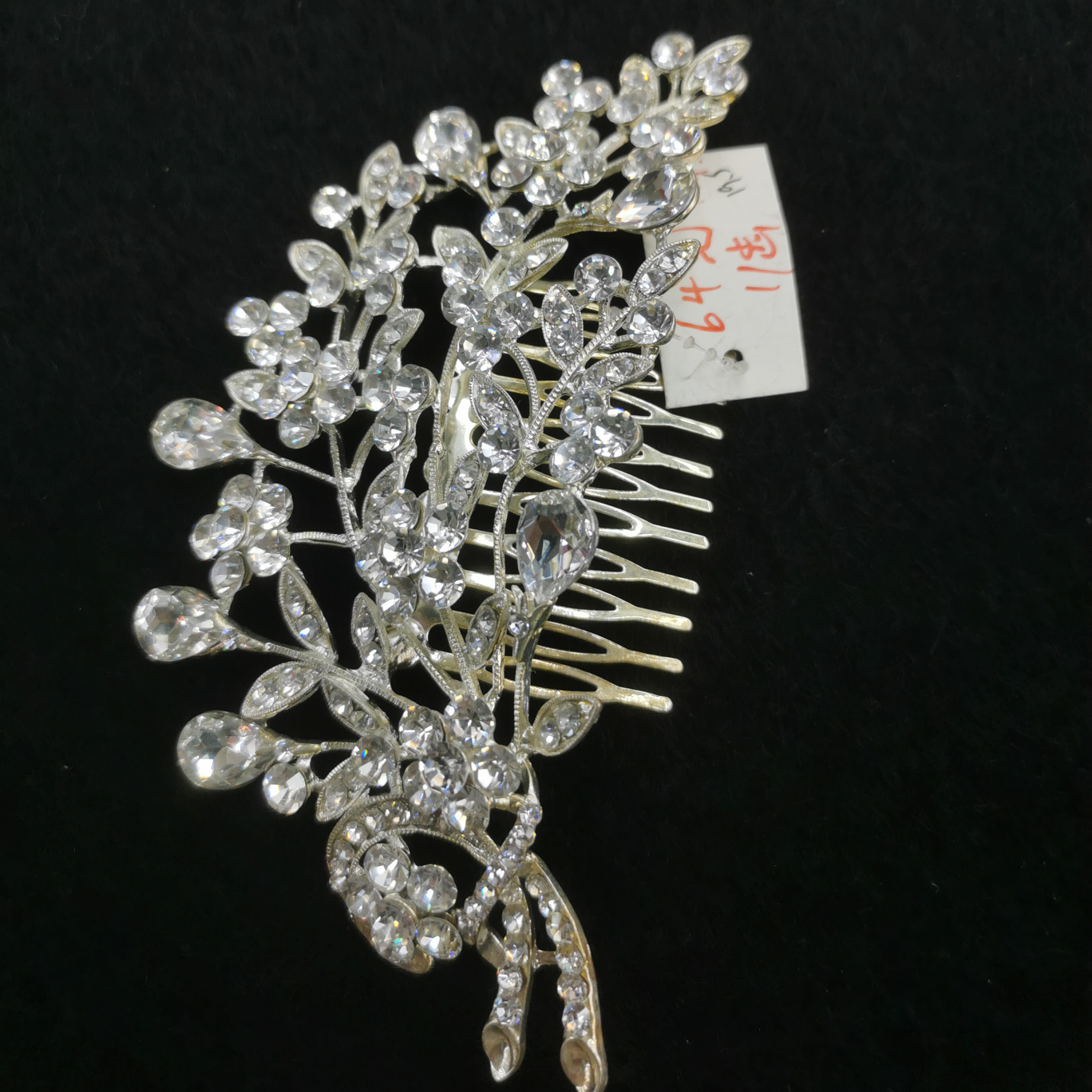 Hair comb Hair accessories Headdress upscale comb rhinestones Adult female Korean accessories