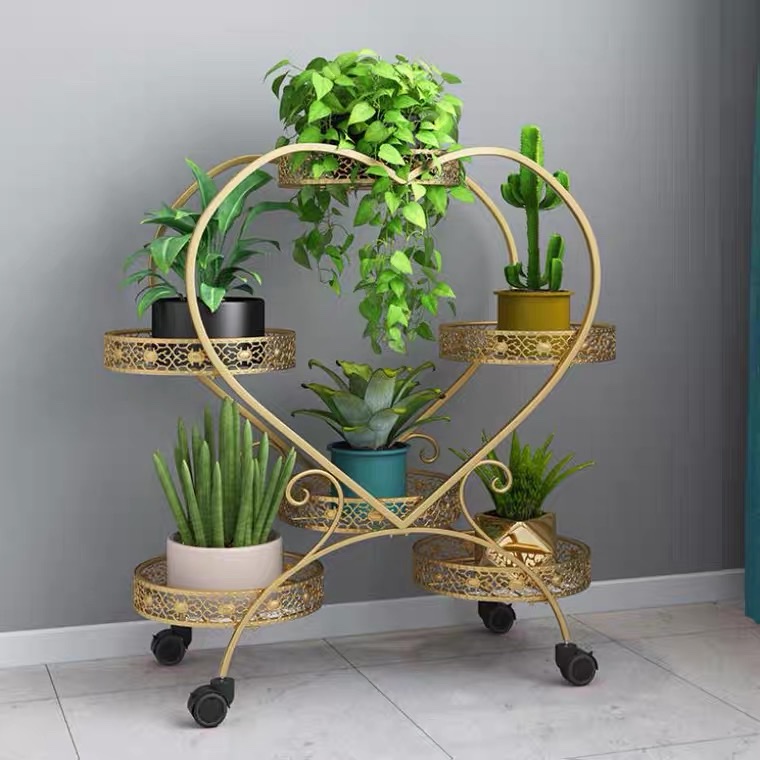 Iron Flower Stand Indoor And Outdoor Multi-Layer Iron Flower Stand details Picture