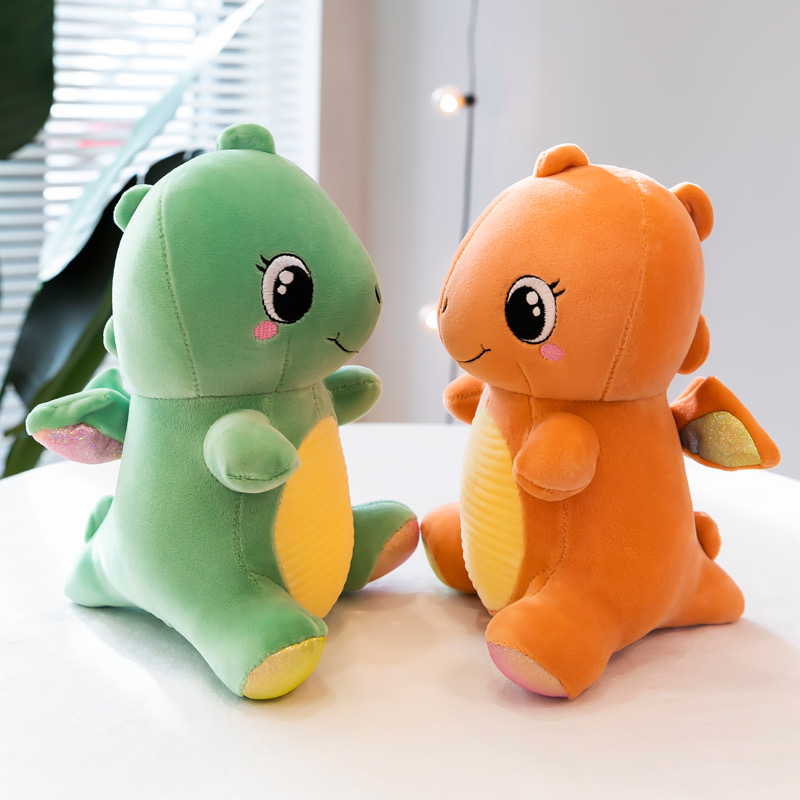 Fantasy stuffed animal cute oversized dinosaur full figure