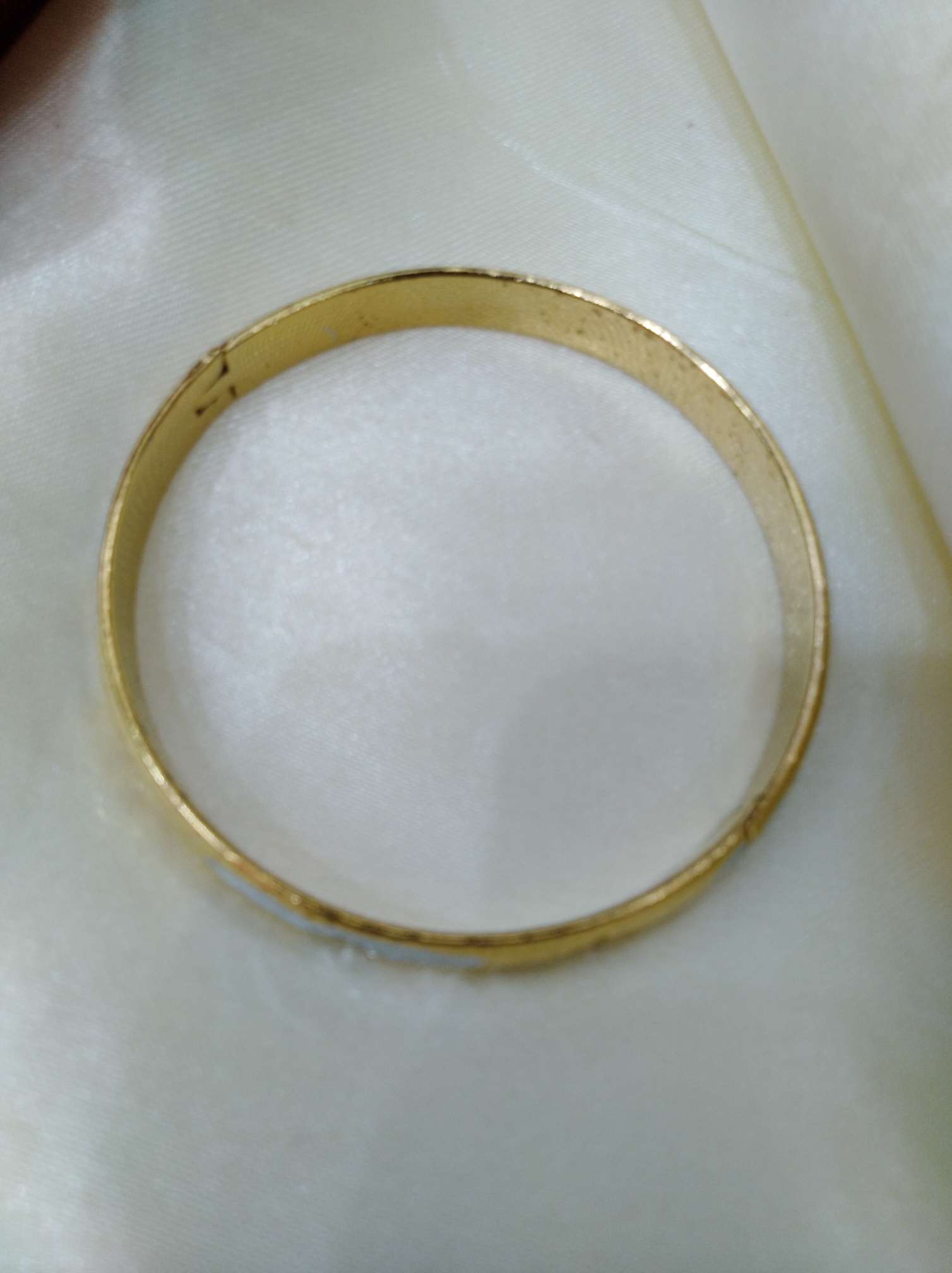 Internet-famous bestseller: Dual-color color-preserving Gold bracelet 6 details Picture