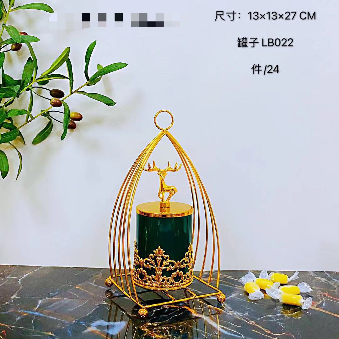 022 Candy jar Metal art 1 Home decor